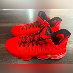 Nike LeBron James XIX 19 Low  Crimson Red/Gold/Black DO9829-600 Men’s 12 RARE